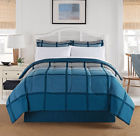 888252909780 Livingquarters Living Quarters Brookside Navy Blue Plaid Reversible