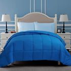 889954085666 Superior King Aster Blue Classic Hypoallergenic Down Alternative