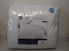 891957003547 Plazatex New Durable Soft Dobby Stripe White Comforter