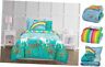 9092-040-0997 Yunus Textiles Rainbow Unicorn Bed In Bag Twin