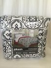 943904 Jakson Pc King Bed Set Moroccan Tile Black 042075455149