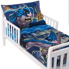 95148 Batman Toddler Bed Bedding Set Comforter Flat Fitted Sheet Pillowcase