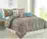 9876453120 Generic 6 Piece Bedding Set Comforter Full Queen Blue Paisley Bedroom Bed In Bag 725627407031