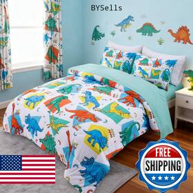 B0fxx8zkkr A Nice Night Kids Boys Dinosaur Bedding Set 5pcs Full Bed In Bag Comforter Pillo