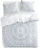 A0103-bt3-k Wake In Cloud Bohemian Duvet Cover Set Gray Grey Boho