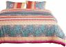 A0252-bt3-q Wake In Cloud Bohemian Duvet Cover Set Orange Coral Boho