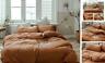 Am20sa08 Jersey Knit Cotton Duvet Cover Solid Pumpkin Color