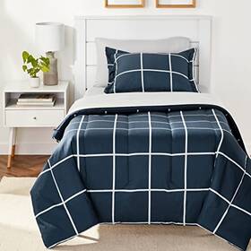 Amazon 810029079433 Basics 5-piece Lightweight Microfiber Comforter Set With