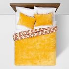 79319480 Amber Reversible Velvet Peacock Print F Q Comforter And Sham Set Opalhouse