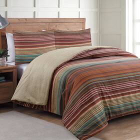 American Home Fashion 812675027837 Estate Collection Taj Comforter Set Multi Twin