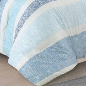 American Home Fashion 812675027912 Estate Collection Delray Comforter Set Blue King