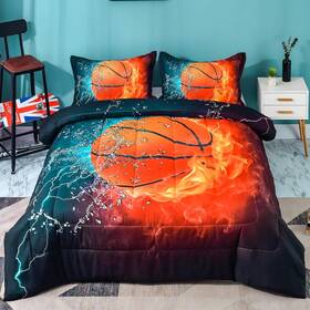 Andency 265109225165 3d Basketball Comforter Twin 66x90 Inch 2 Pieces 1