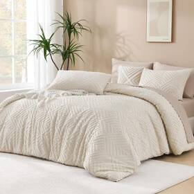 B0cc1s58b8 Andency Beige California King Comforter Set 3 Piece Cream Boho Tufted Down Alter