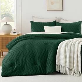 B0d6ypqjk4 Andency Emerald Green Super King Comforter Set 120x120 - Oversized Extra Large