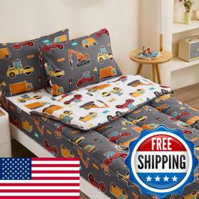B0fcxmg6tq Anibedding 3pcs Zip Up Bedding Comforter Set For Boys Grey Vehicle All In One Z