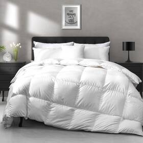 Apsmile 645312332755 Heavyweight Down Feather Fibers Comforter Twin White/heavyweight
