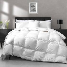 Apsmile 952803320202 Lightweight Goose Feather Down Comforter Queen Size - Cooling Bed Com