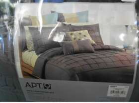 20606601ck Apt 9 3pc Comforter Set Charcoal Twin Size
