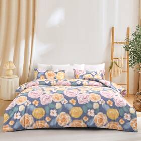 Arianaut 753849732051 Cotton Printed Comforter Set Soft And Breathable Bedding Quilt W