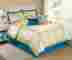 Aspen-q Piece Queen Aspen Comforter King Linen 7 Leaf Set New Bedding Floral Gold Silver Turquoise
