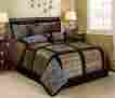 At-marten-cf-7pc-q Homechoice 7 Piece Marten Safari Square Patchwork Comforter Queen Brown Multi 846251070337