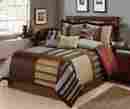 At-patchy-cf-7pc-brn-q Homechoice 7 Piece Patchy Big Square Patchwork Comforter Queen Chocolate Multi 846251076865