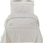 Athena-comf Royal Tradition Athena White Embroidered 4-pc King Calking 100 Egyptian Cotton Comforter Set 825624883828