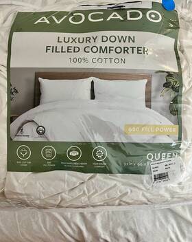 Avocado 810188990280 600 Fill Luxury Down Comforter Full/queen New-openbox