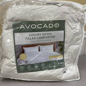 Avocado 810188990402 Luxury Down Filled Comforter King 600 Fill Power Nip