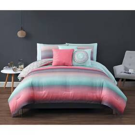 Avondale Manor 445023992964 Cypress 8pc Ombre Comforter Set With Sheets