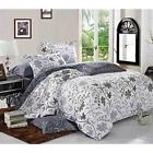 B0105bz3250qm Floral Comforter Set Queen Reversible Vintage Flowers Pattern Printed On