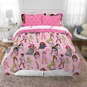 89742237 Barbie Full Kidsft Bedding Bundle