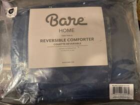 Bare Home 643665955904 Twin/txl Reversible Comforter Down Alternative - Blue