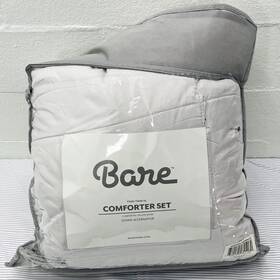 Bare Home 669799585862 Twintwin Xl Cloud Gray Microfiber Comforter Set Goose Down Alternative