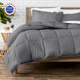 Bare Home 812228031809 Comforter Set King California Soft Goose Down Alternative Premium 1800 Series