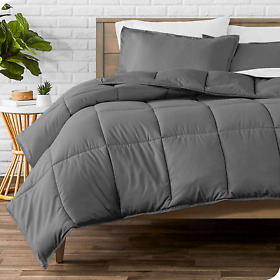 Bare Home Comforter Set Queen Size Ultra-soft Goose Down Alternative Pre
