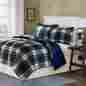 Basi10-0242 Comfort Classics Hartford Plaid Down Alternative Comforter Set King Cal 3 Pcs 675716529901