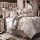 Ma-bcs-ks10-symrg-slv Bcs-ks10-symrg-slv Aico Sycamore Grove Silver King Comforter Set