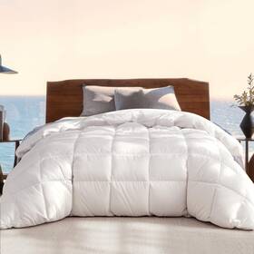 Br003025 Beautyrest Luxury Hotel Collection Down Comforter Full/queen Size 100% Cotto