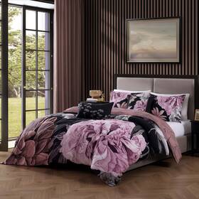 Bebejan 810066555563 Midnight Meadow 5 Piece Reversible Comforter Set King