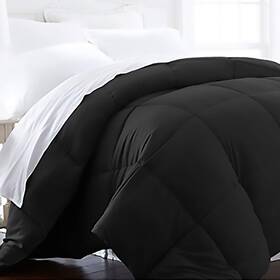 1600 Beckham Hotel Collection 735424861653 Size Comforter - Series Down Alternative Home Bedding And Full/queen Black