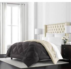 Beckham Luxury Linens 445004394374 Hotel Collection - Goose Down Alternative Reversible Comforter New King