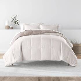 Becky Cameron 196901101981 Natural And Latte Microfiber Down Alternative Full/queen Reversible Comforter