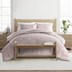 Becky Cameron 196901119818 Waffle Textured 3 Piece All Season Down-alternative Queen Set In