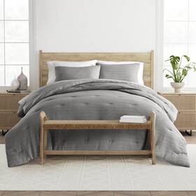 Becky Cameron 196901119894 Waffle Textured 3 Piece All Season Down-alternative King Comforter