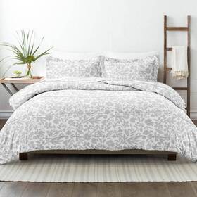 Becky Cameron 840033382977 Queen Size Comforter Set Microfiber Down Alternative Light Gray