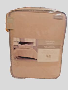 Bed Bath & Beyond 081806509355 Brand New In Pkg Garment Washed Linnea 2-piece Twin/twinxl Comforter Set Beige