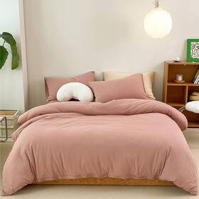 Ghfk835 Bed Theory Co New Co. King Comforter And Shams Set Quartz Blush Pink Genuine Durable