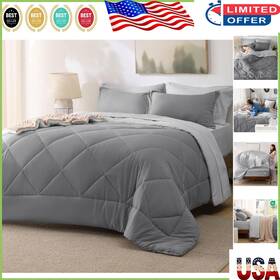 #bedding 841745124749 Elegant 7-piece Reversible King Set With Premium Comfort And Softness