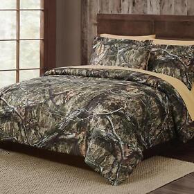173492 Bedding Comforter Sets Camouflage Cozy Cabin Full Size 8-piece Bed In A Bag